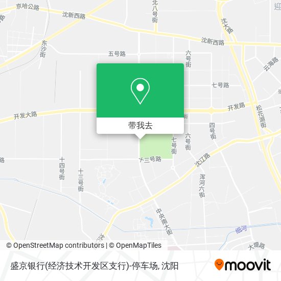 盛京银行(经济技术开发区支行)-停车场地图