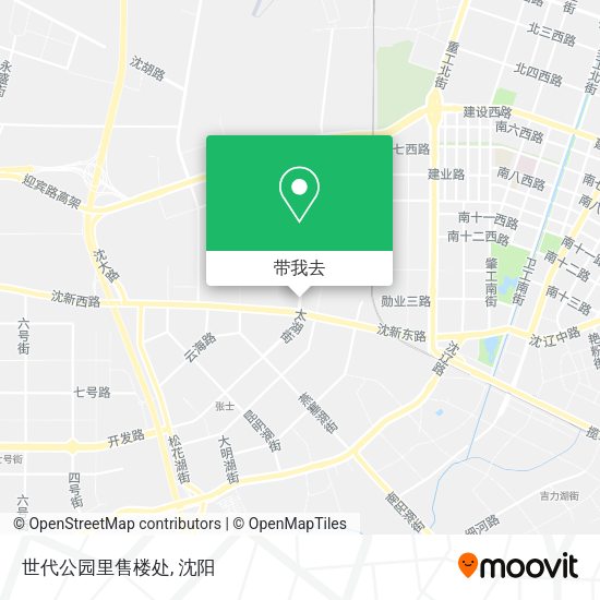 世代公园里售楼处地图