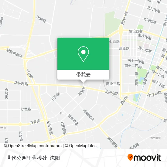 世代公园里售楼处地图