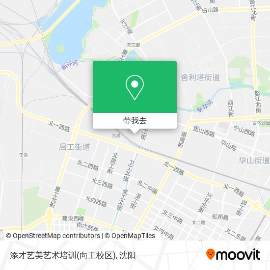 添才艺美艺术培训(向工校区)地图