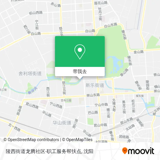 陵西街道龙腾社区-职工服务帮扶点地图