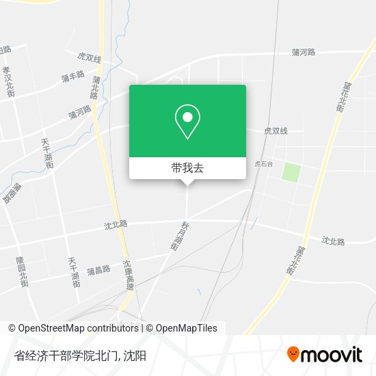 省经济干部学院北门地图