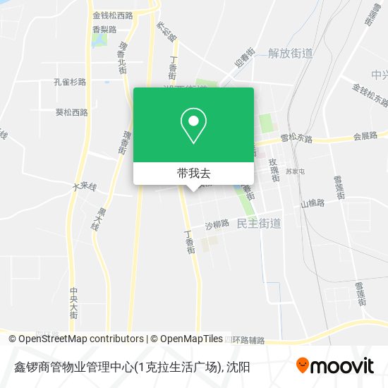 鑫锣商管物业管理中心(1克拉生活广场)地图