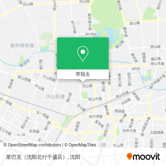 星巴克（沈阳北行千盛店）地图