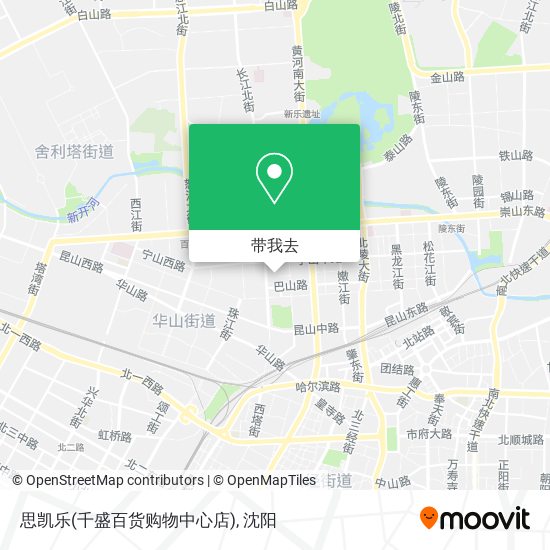 思凯乐(千盛百货购物中心店)地图