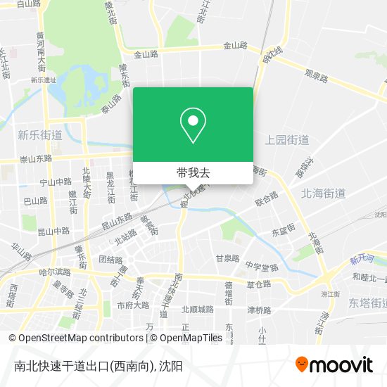 南北快速干道出口(西南向)地图