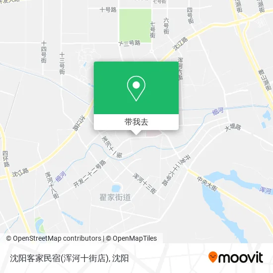 沈阳客家民宿(浑河十街店)地图
