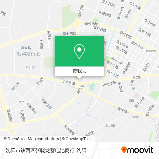 沈阳市铁西区张晓龙蓄电池商行地图