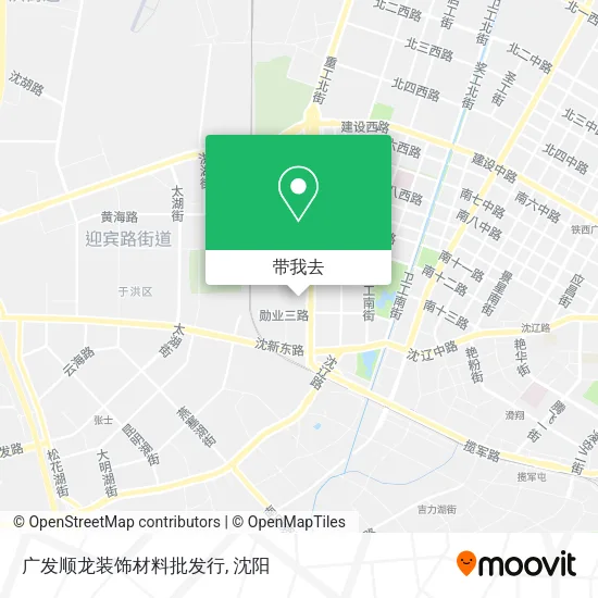 广发顺龙装饰材料批发行地图