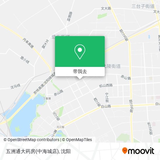 五洲通大药房(中海城店)地图