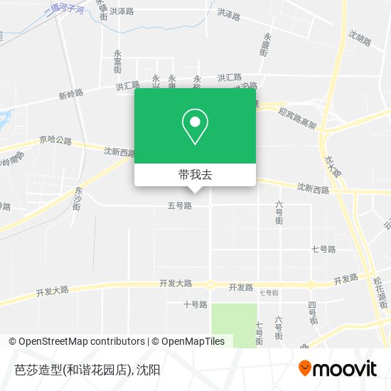 芭莎造型(和谐花园店)地图