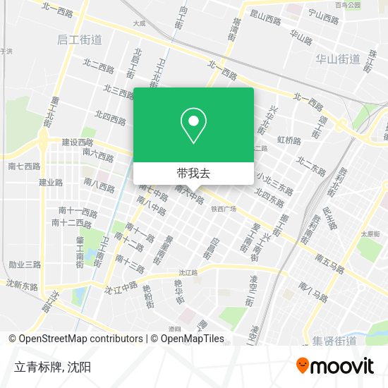 立青标牌地图