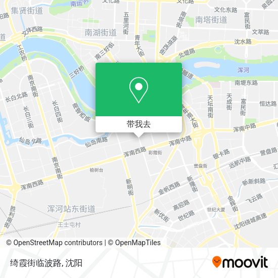 绮霞街临波路地图