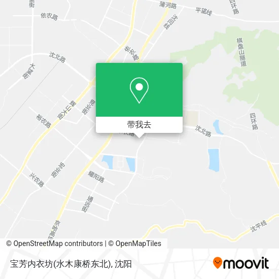 宝芳内衣坊(水木康桥东北)地图