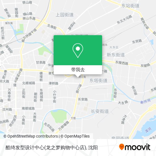 酷绮发型设计中心(龙之梦购物中心店)地图
