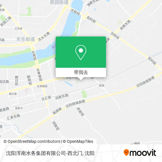 沈阳浑南水务集团有限公司-西北门地图