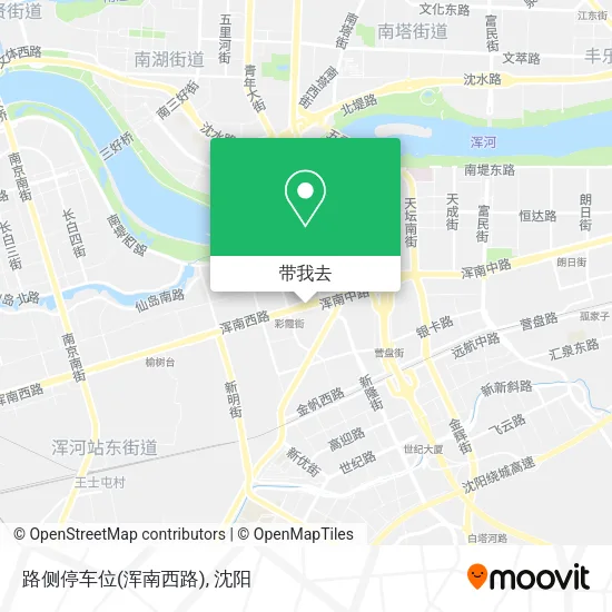 路侧停车位(浑南西路)地图