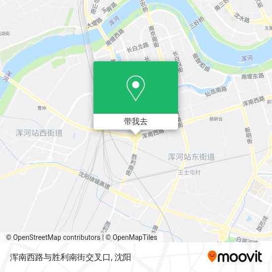 浑南西路与胜利南街交叉口地图