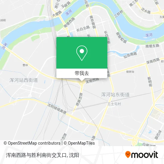 浑南西路与胜利南街交叉口地图