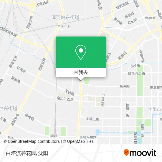 白塔流碧花园地图