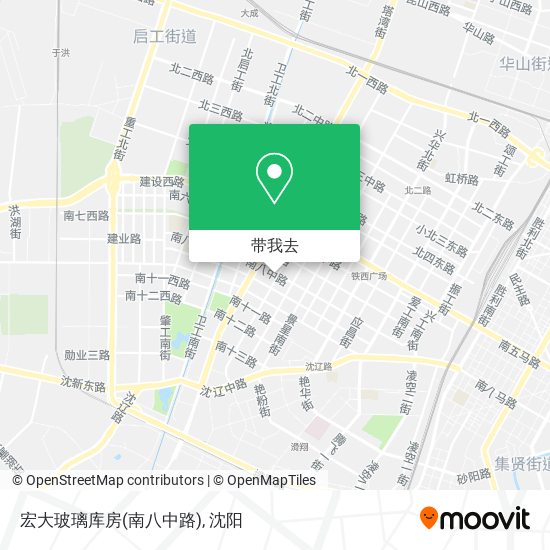宏大玻璃库房(南八中路)地图