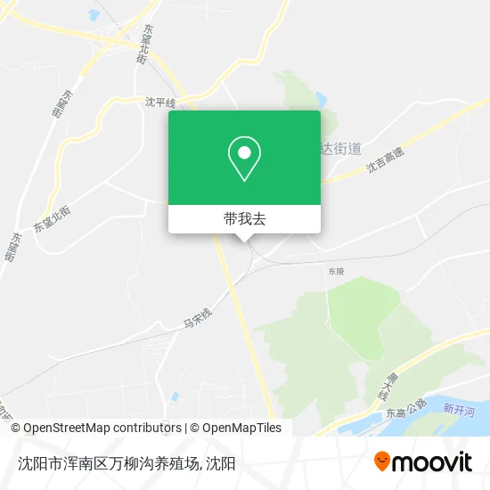 沈阳市浑南区万柳沟养殖场地图