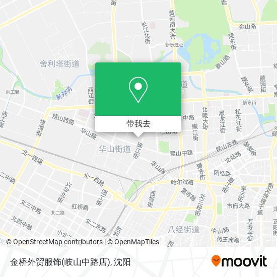 金桥外贸服饰(岐山中路店)地图