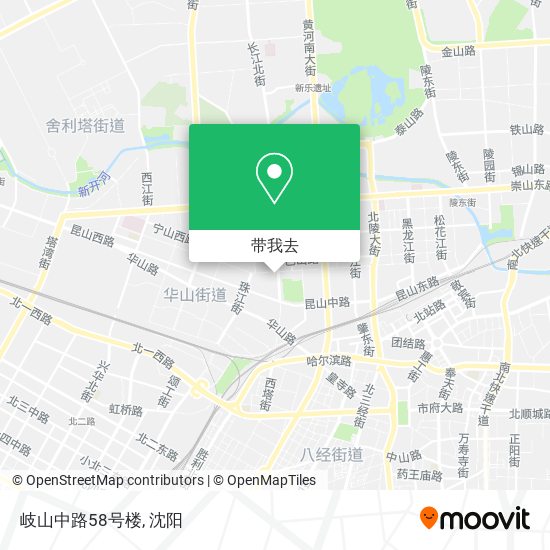 岐山中路58号楼地图