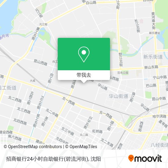 招商银行24小时自助银行(碧流河街)地图