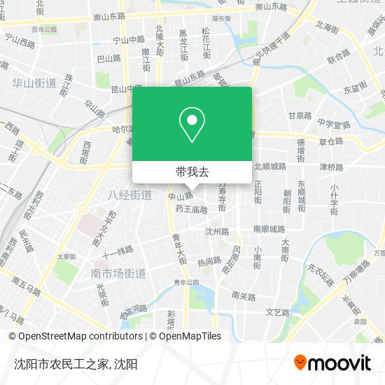 沈阳市农民工之家地图