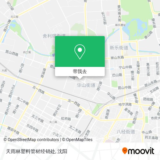 天雨林塑料管材经销处地图