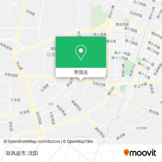 鼓风超市地图