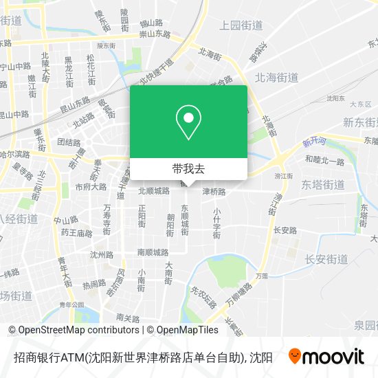 招商银行ATM(沈阳新世界津桥路店单台自助)地图
