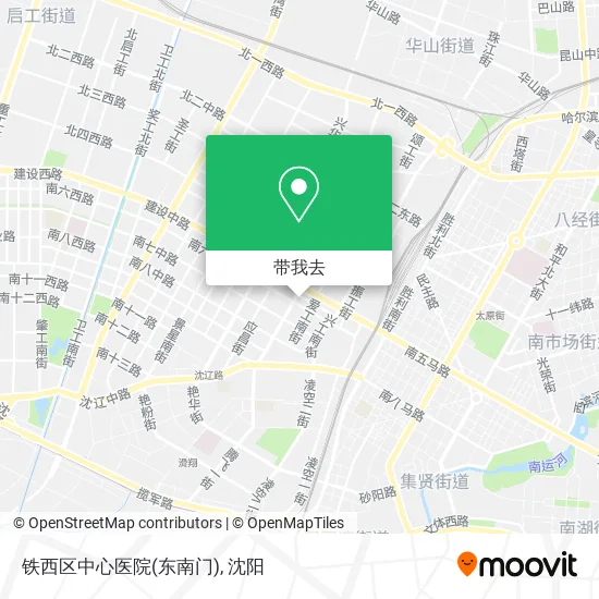 铁西区中心医院(东南门)地图