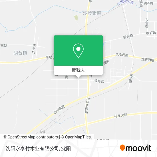 沈阳永泰竹木业有限公司地图