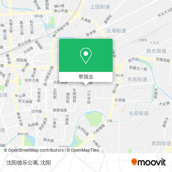 沈阳德乐公寓地图