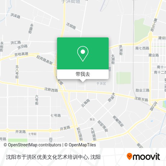 沈阳市于洪区优美文化艺术培训中心地图