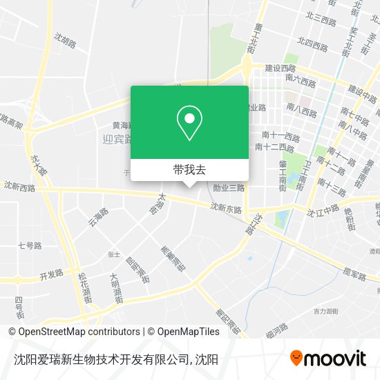 沈阳爱瑞新生物技术开发有限公司地图