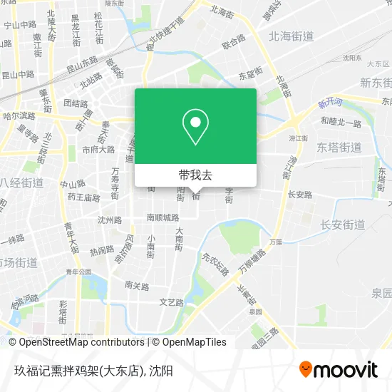 玖福记熏拌鸡架(大东店)地图