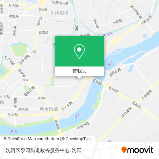 沈河区泉园街道政务服务中心地图