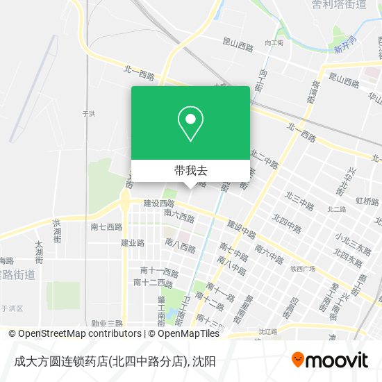 成大方圆连锁药店(北四中路分店)地图