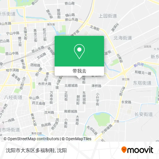 沈阳市大东区多福制鞋地图
