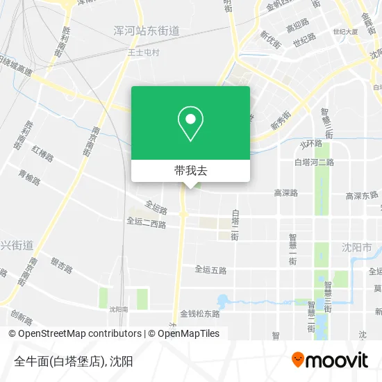 全牛面(白塔堡店)地图