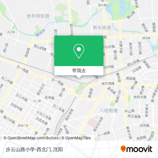 步云山路小学-西北门地图