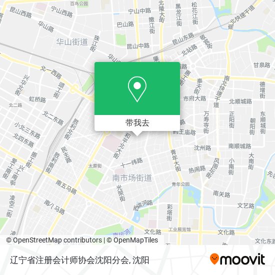 辽宁省注册会计师协会沈阳分会地图