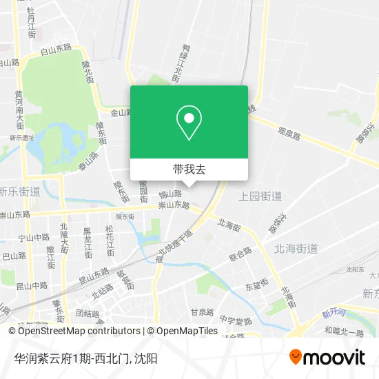 华润紫云府1期-西北门地图