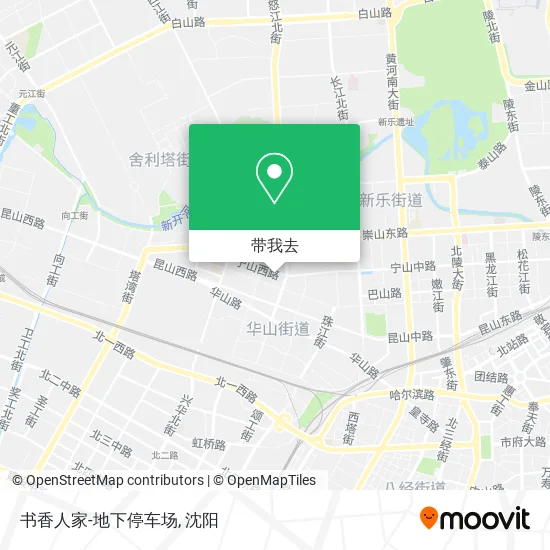 书香人家-地下停车场地图
