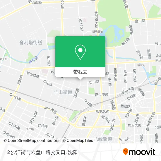 金沙江街与六盘山路交叉口地图
