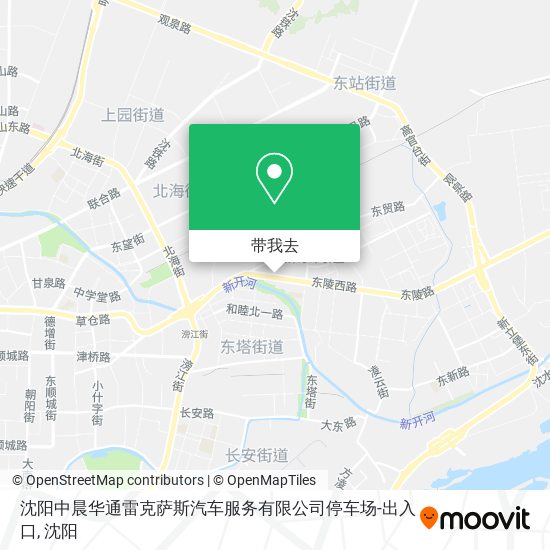 沈阳中晨华通雷克萨斯汽车服务有限公司停车场-出入口地图