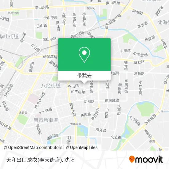 天和出口成衣(奉天街店)地图